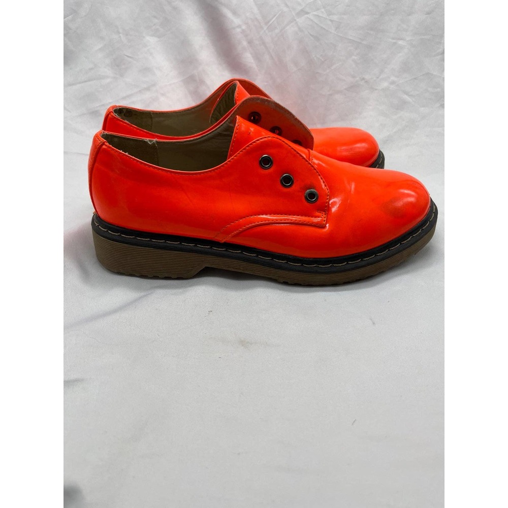 Vintage Shoe brand bright orange Oxford shoes - Picture 5 of 10
